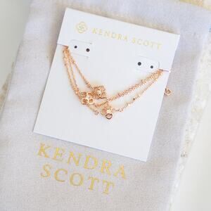 Kendra Scott Rue Multi Strand Bracelet In Rose Gold